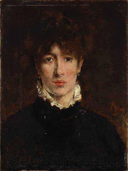 Alfred Stevens A portrait of Sarah Bernhardt Norge oil painting art